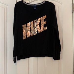 Black Nike long sleeved shirt